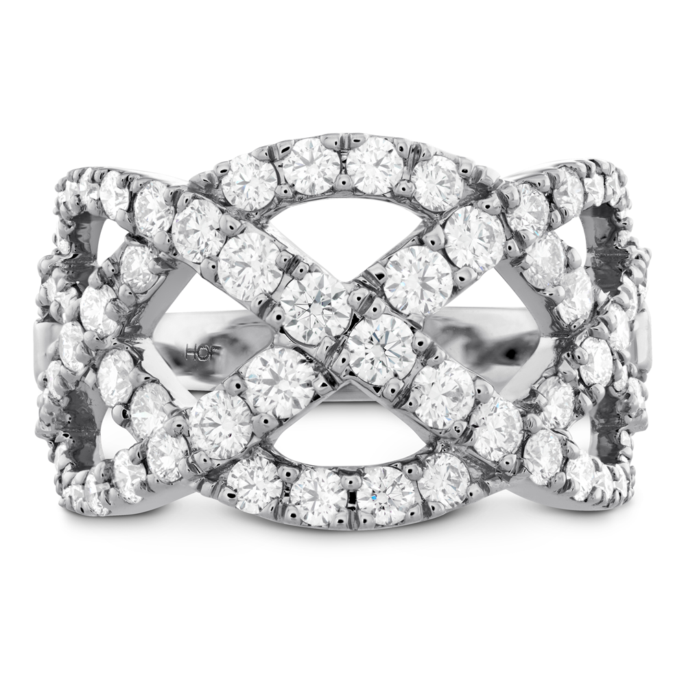 Hearts on Fire Intertwining Diamond Right Hand Ring 1.5 Carats