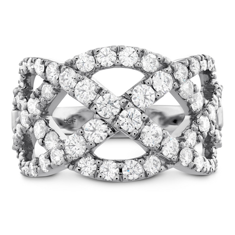 Hearts on Fire Intertwining Diamond Right Hand Ring 1.5 Carats