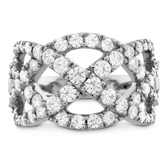 Hearts on Fire Intertwining Diamond Right Hand Ring 1.5 Carats