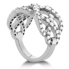 Hearts on Fire Intertwining Diamond Right Hand Ring 1.5 Carats