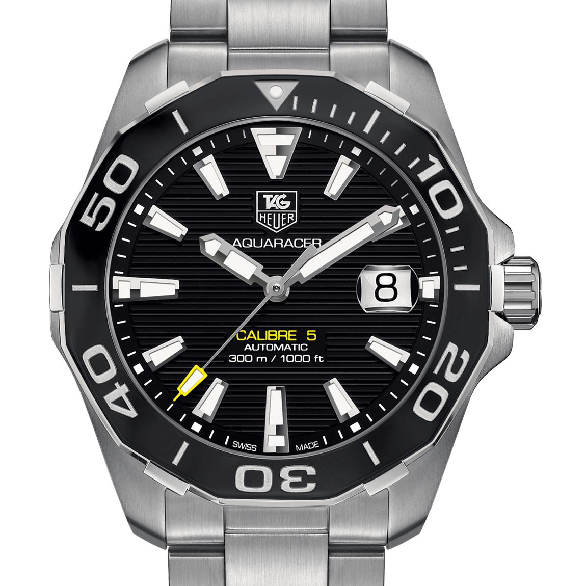 TAG Heuer Aquaracer 300M Calibre 5 Automatic Watch 41mm Black WAY211A.BA0928