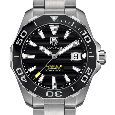 TAG Heuer Aquaracer 300M Calibre 5 Automatic Watch 41mm Black WAY211A.BA0928