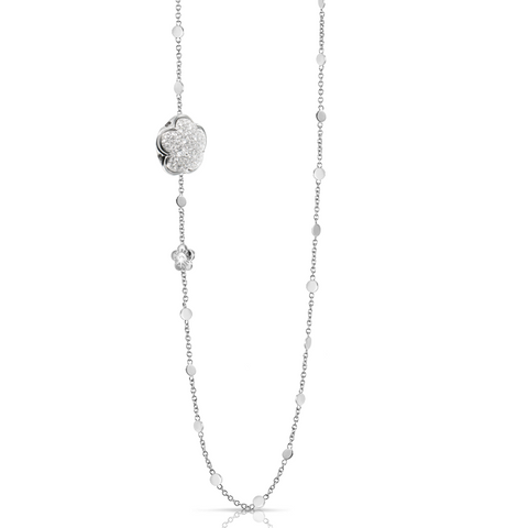 Pasquale Bruni Bon Ton 18K White Gold Diamond 36" Long Necklace