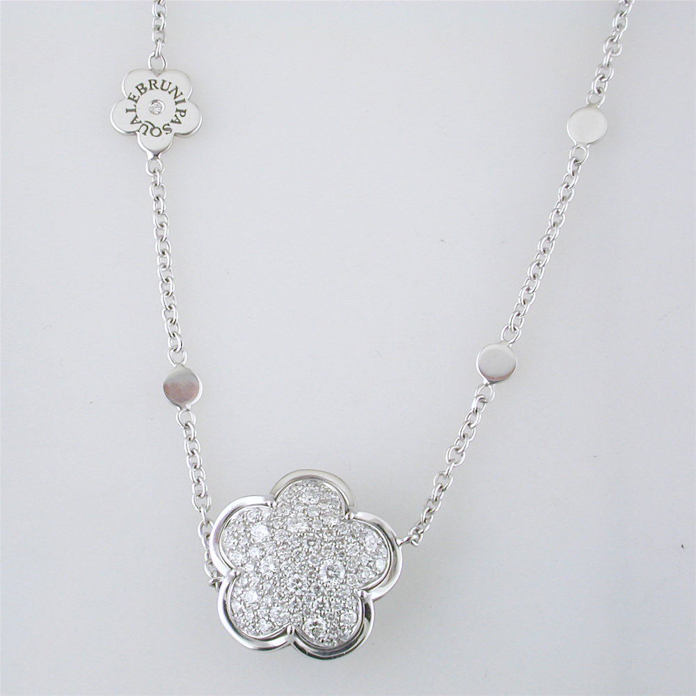 Pasquale Bruni Bon Ton 18K White Gold Diamond 36" Long Necklace