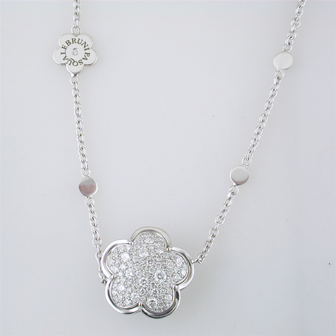 Pasquale Bruni Bon Ton 18K White Gold Diamond 36" Long Necklace