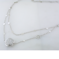 Pasquale Bruni Bon Ton 18K White Gold Diamond 36" Long Necklace