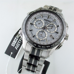 Seiko Astron 2014 Limited Edition GPS Solar Titanium ceramic White Dial Watch 45mm SSE001