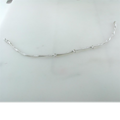 Marco Bicego Marrakech Three Diamond Single Strand Bracelet White Gold BG337BW