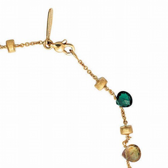 Marco Bicego Paradise Gem Single Strand Necklace 18K Yellow Gold CB1155