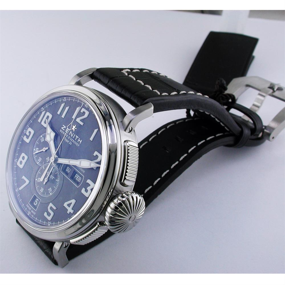 Zenith Pilot Montre D'Aeronef Type 20 Annual Calendar Chronograph Watch 48mm