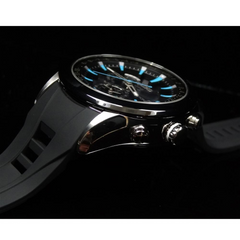 Seiko Astron Solar GPS Ceramic Black Stainless Blue 44.6mm Watch SAST009