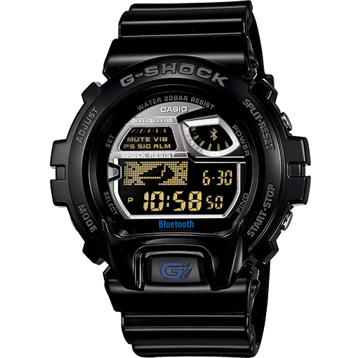 Casio G-Shock Bluetooth Gloss Black watch iPhone 4 & 5 Compatible GB6900AA-1