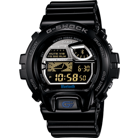 Casio G-Shock Bluetooth Gloss Black watch iPhone 4 & 5 Compatible GB6900AA-1