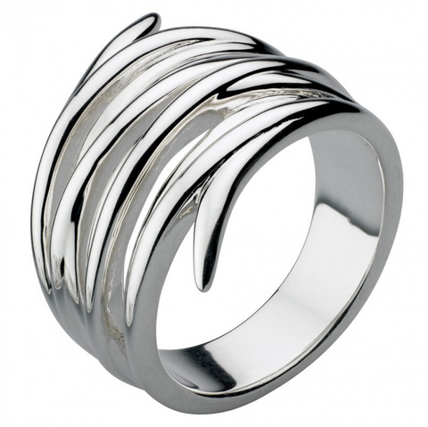 Kit Heath Sterling Silver Helix Wrap Ring