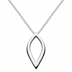 Kit Heath Sterling Silver Marquise Pointed Necklace