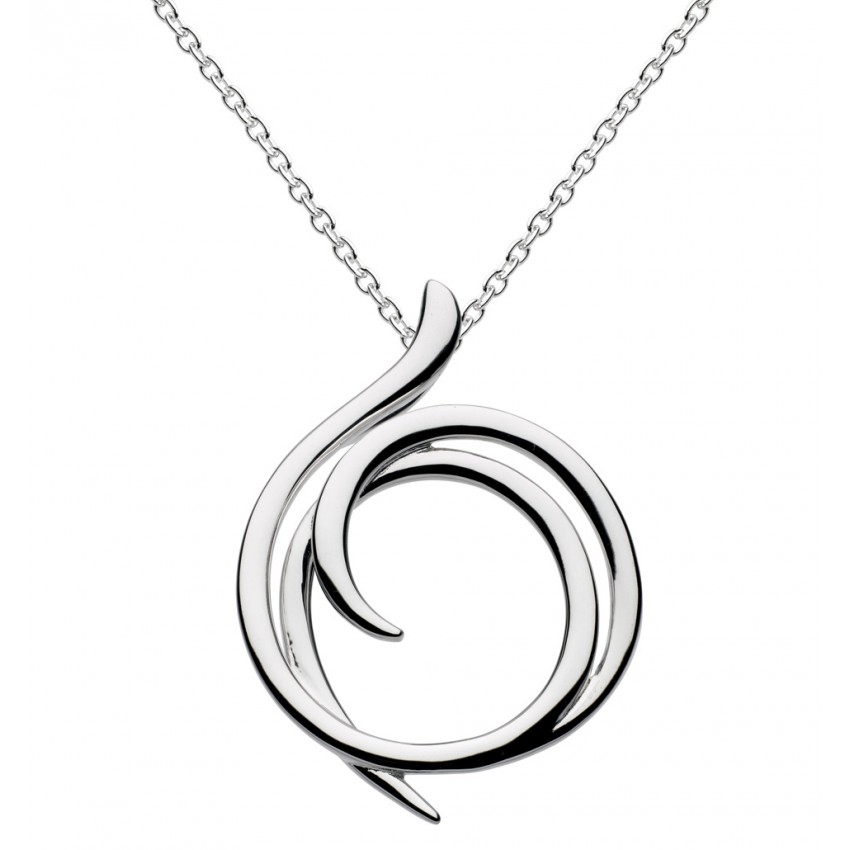 Kit Heath Sterling Silver Helix Wrap Pendant Necklace