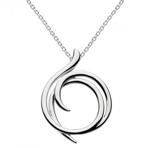 Kit Heath Sterling Silver Helix Wrap Pendant Necklace