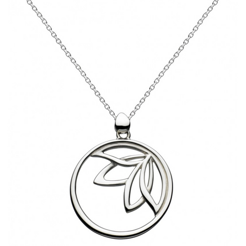 Kit Heath Sterling Silver Small Lotus Necklace