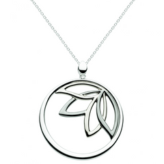 Kit Heath Sterling Silver Queen Lotus Necklace Pendant