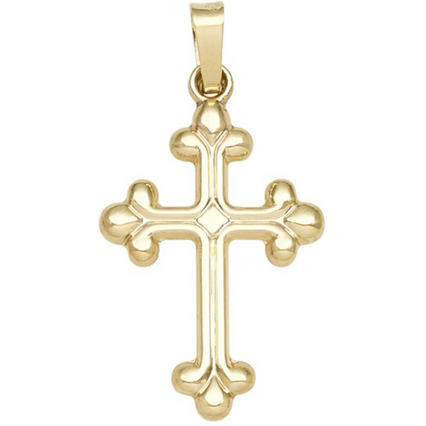 14k Yellow Gold Cross Pendant