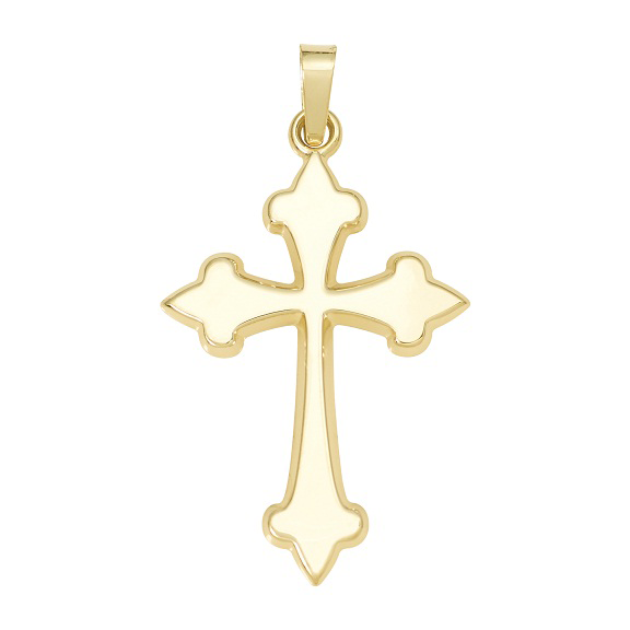 14k Yellow Gold Cross Pendant