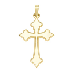 14k Yellow Gold Cross Pendant