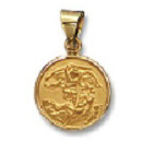 18k Yellow Gold St. Michael Charm