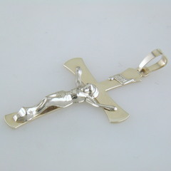 14k Yellow Gold Crucifix Cross Pendant