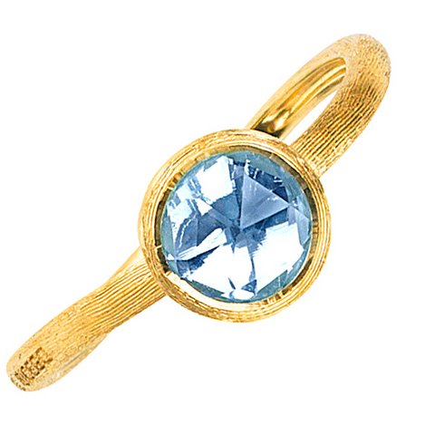 Marco Bicego Jaipur Blue Topaz 18K Yellow Gold Ring AB4712-TP01Y