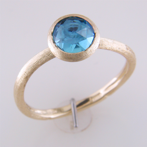 Marco Bicego Jaipur Blue Topaz 18K Yellow Gold Ring AB4712-TP01Y
