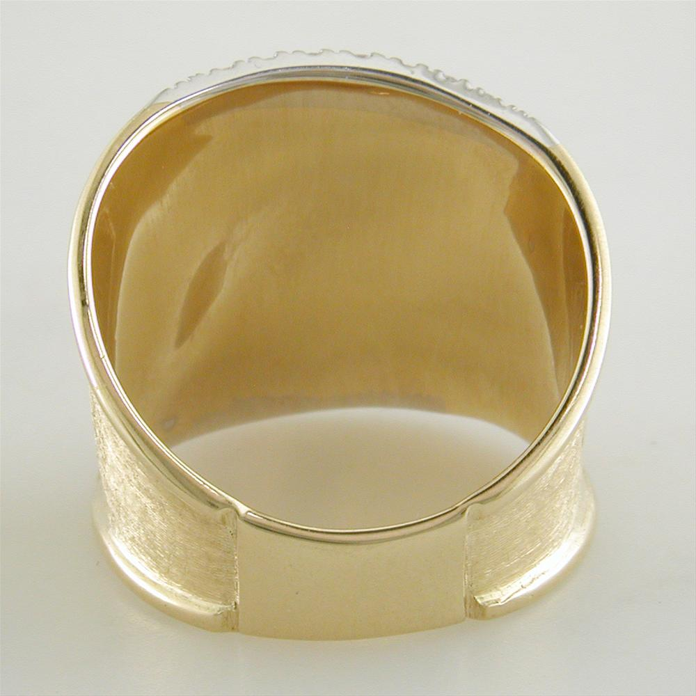 Marco Bicego Lunaria 18K Yellow Gold Ring with Diamonds AB551
