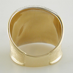 Marco Bicego Lunaria 18K Yellow Gold Ring with Diamonds AB551