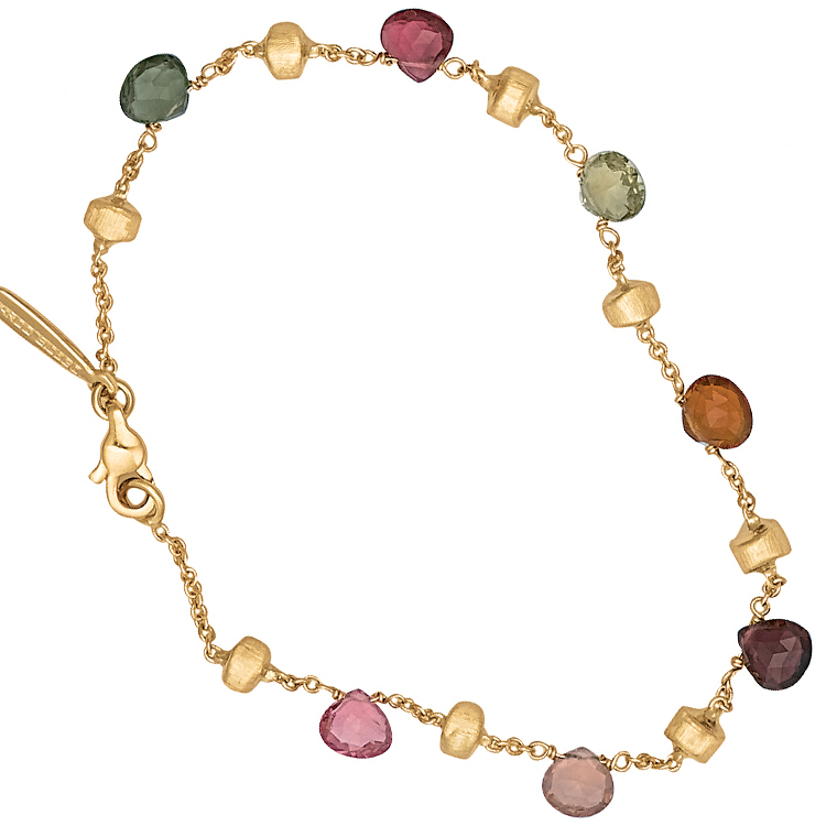 Marco Bicego Paradise Color Gemstone Yellow Gold Bracelet BB765