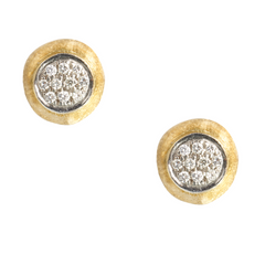 Marco Bicego Delicati Round Diamond Button Stud Earrings OB1377-B