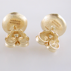 Marco Bicego Delicati Round Diamond Button Stud Earrings OB1377-B