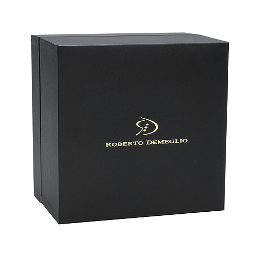 Roberto Demeglio Pura Black Ceramic Elastic Bracelet with 5 Diamond Sections