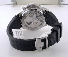 Pre-Owned IWC Portugieser Yacht Club Chronograph Black Dial Rubber Strap Watch IW390210