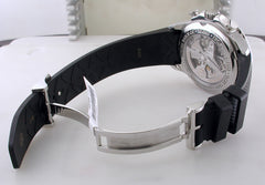 Pre-Owned IWC Portugieser Yacht Club Chronograph Black Dial Rubber Strap Watch IW390210