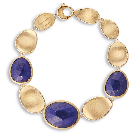Marco Bicego Lunaria 18K Yellow Gold & Blue Lapis Bracelet BB1914 LPY02