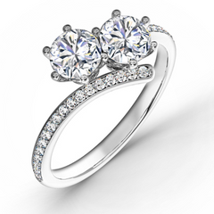 Forevermark "Ever Us" Two Stone Diamond Ring 18K