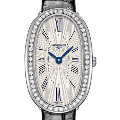 Longines Symphonette Oval Black Alligator Quartz Watch 18MM L23050710