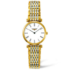 Longines La Grande Classique White Roman Numerals Stainless Steel/PVD Watch 24MM L42092117