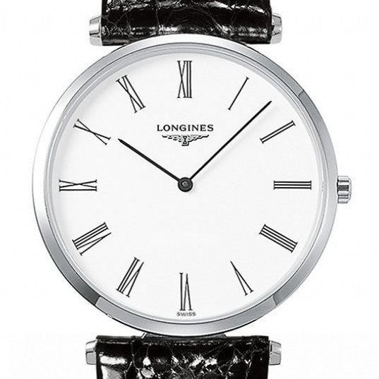 Longines La Grande Classique Quarzt Black Alligator Watch 36MM L47554112