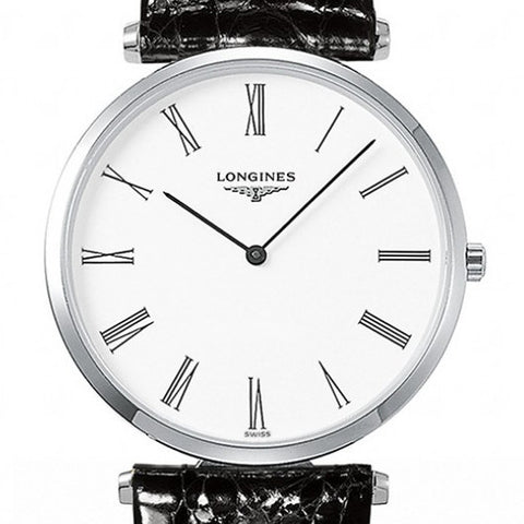 Longines La Grande Classique Quarzt Black Alligator Watch 36MM L47554112