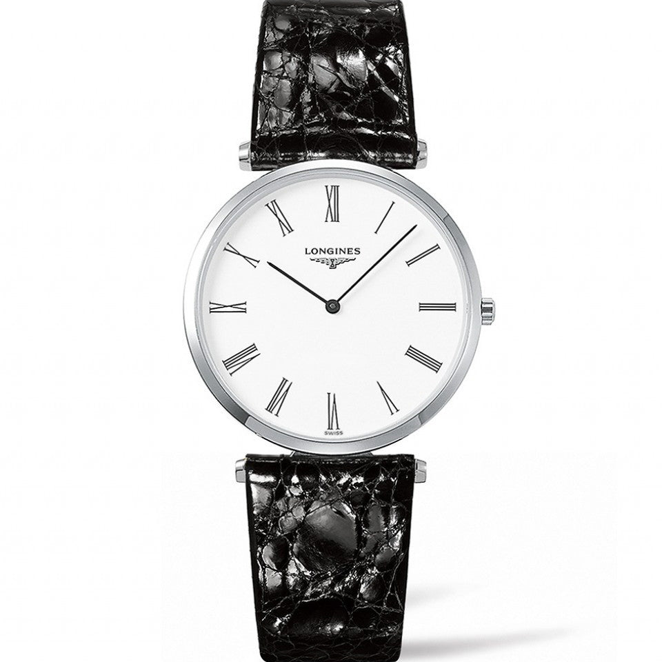 Longines La Grande Classique Quarzt Black Alligator Watch 36MM L47554112