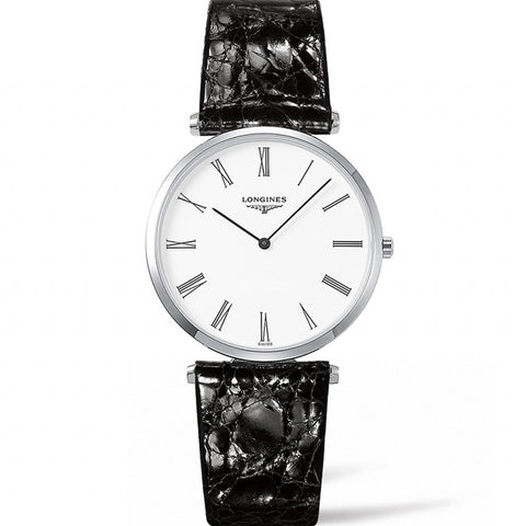 Longines La Grande Classique Quarzt Black Alligator Watch 36MM L47554112