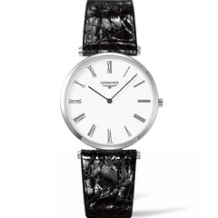 Longines La Grande Classique Quarzt Black Alligator Watch 36MM L47554112