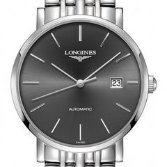 Longines Elegant Automatic Grey Dial Stainless Steel Watch 39MM L49104726