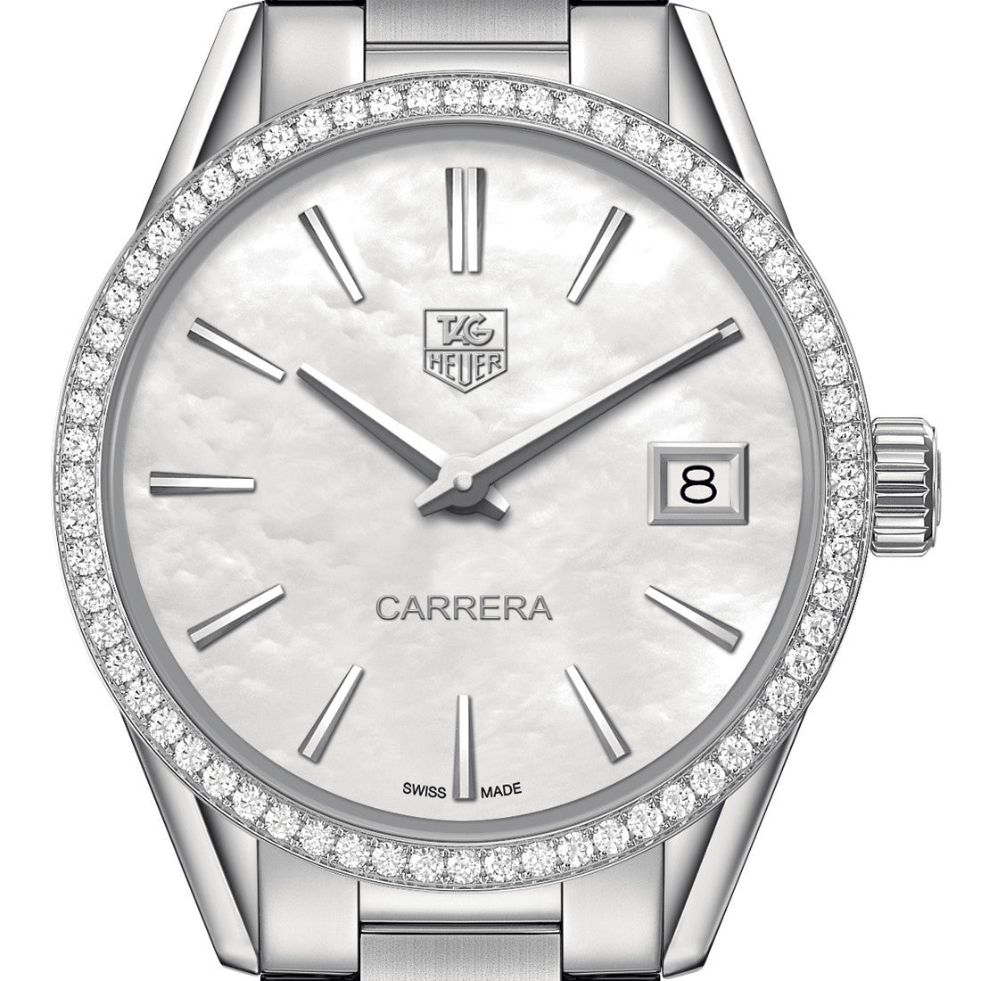 Tag Heuer Carrera Quartz Mother of Pearl Diamond Bezel 32MM WAR1315.BA0778