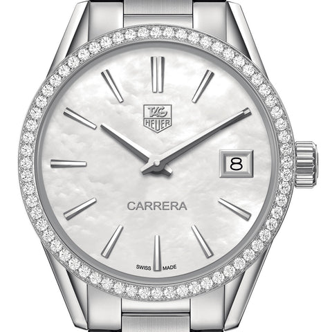 Tag Heuer Carrera Quartz Mother of Pearl Diamond Bezel 32MM WAR1315.BA0778